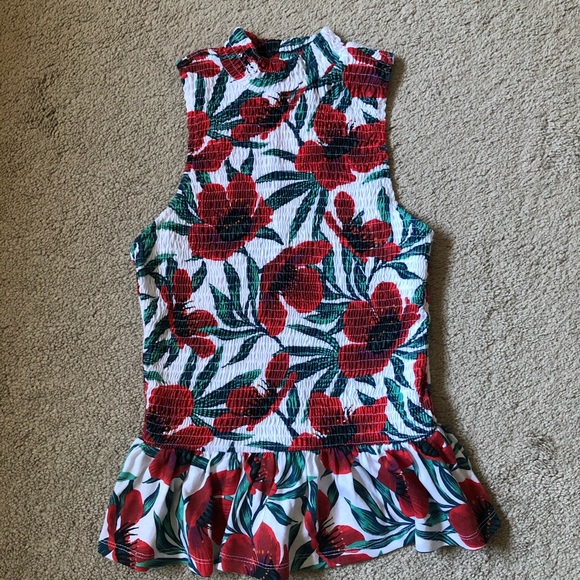 Zara Poppy Peplum Top - Picture 2 of 4